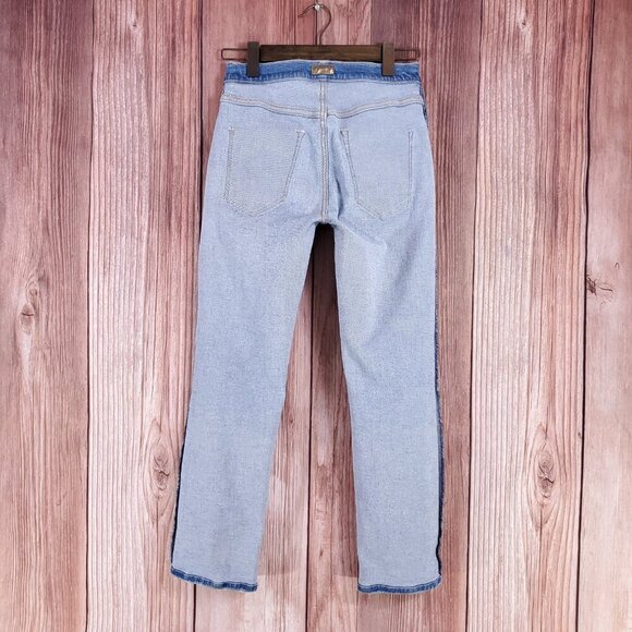 Mother Womens Size 27 The Tomcat Play Like A Pirate Straight Leg Jean Distressed - Picture 4 of 16